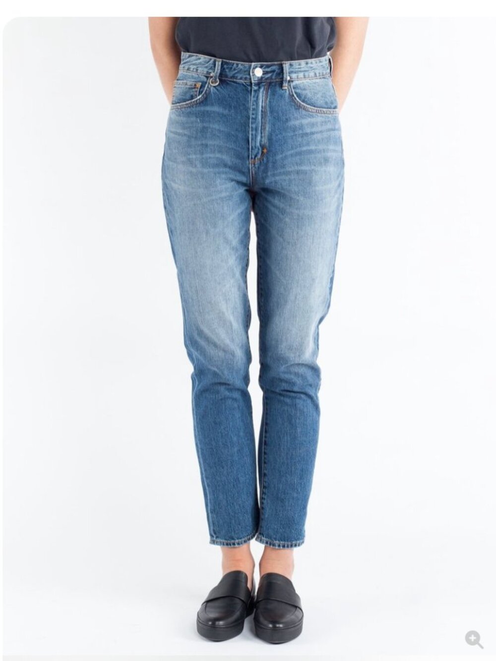 NEUW Lola Super High Mom Jean in Clover 28